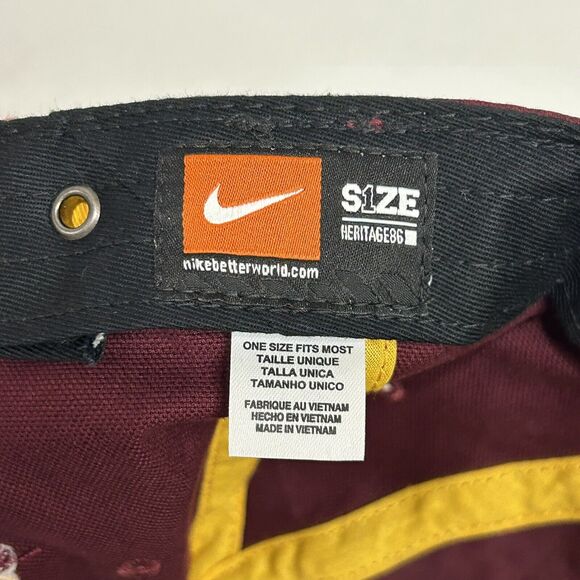 Minnesota Golden Gophers Nike Heritage86 Relaxed-Fit Strapback Hat Cap One Size - Picture 4 of 8